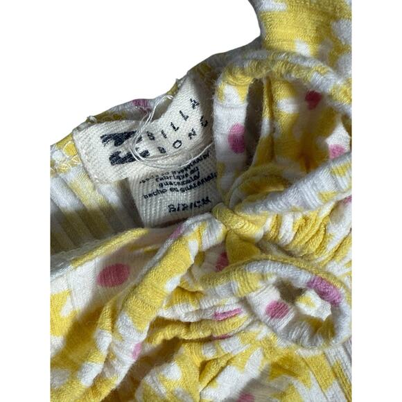 Billabong Daisy Floral Sundress Y2K Cottagecore Ribbed Mini Dress Small - Picture 3 of 3